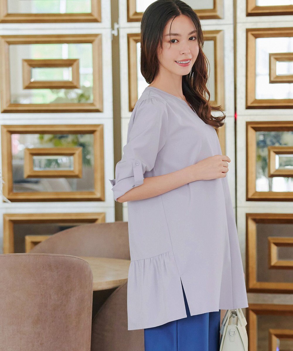 Tiaclasse 【選べる2Type】スキッパーシャツチュニック 