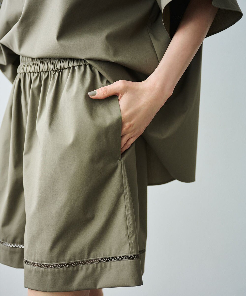 #Newans 【洗える/セットアップ可能】ハシゴレースハーフパンツ 