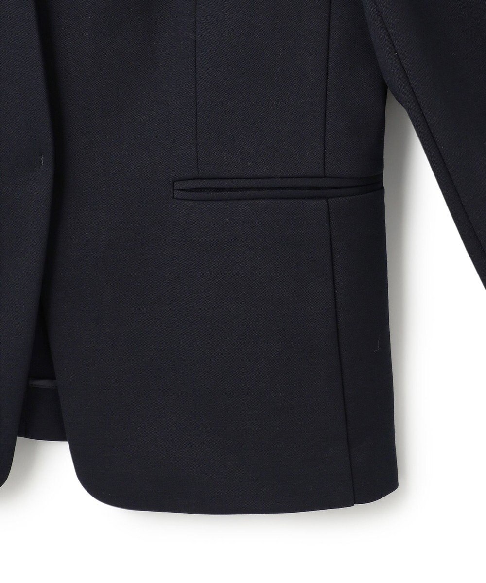 23区 【セットアップ対応/洗える】トリアセジャージー ノーカラージャケット 