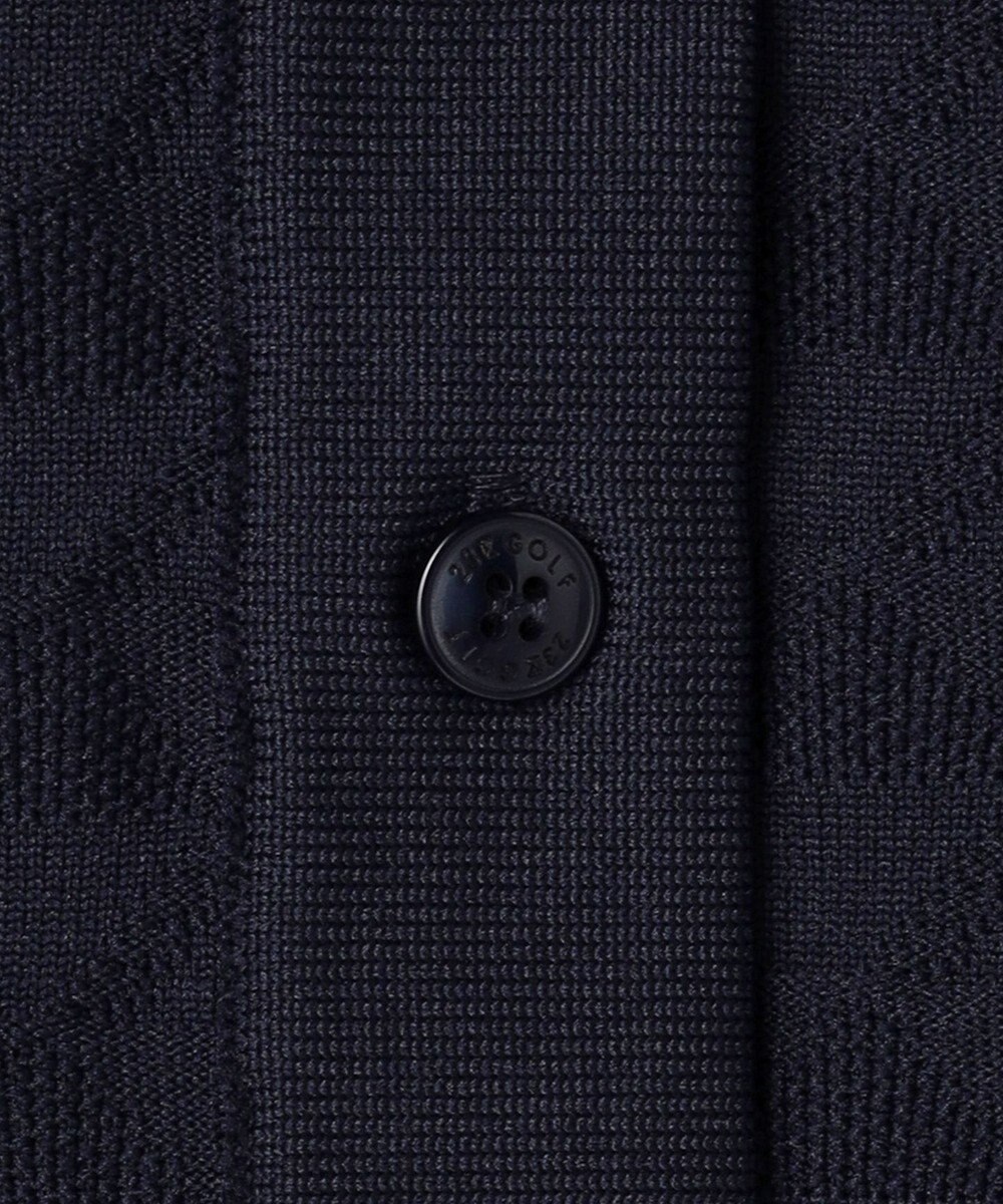 23区GOLF 【WOMEN】フラッグジャガードニットポロシャツ ストレッチ 半袖 