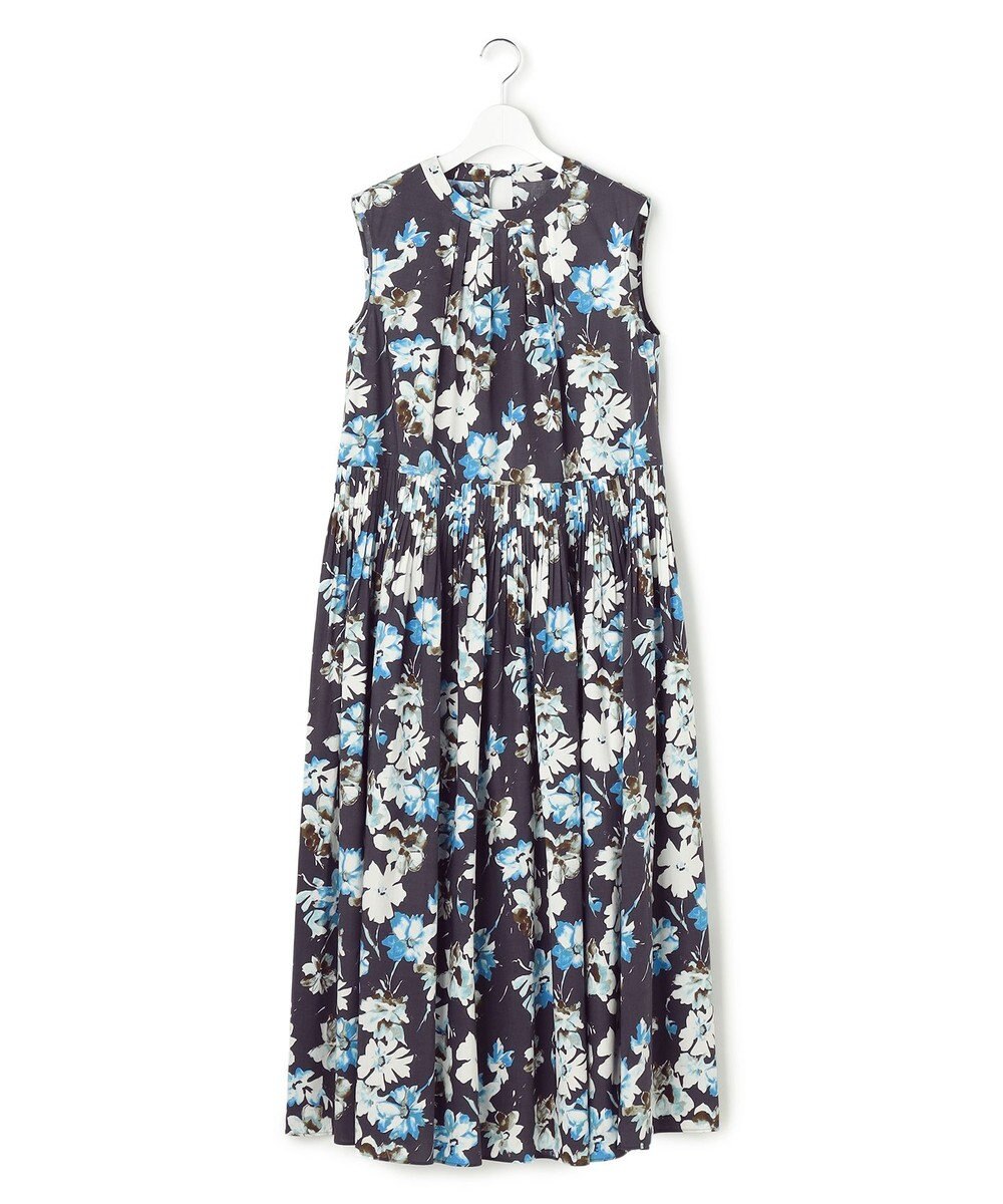 23区 【GOLD LABEL】ペインティングフラワープリント ワンピース 