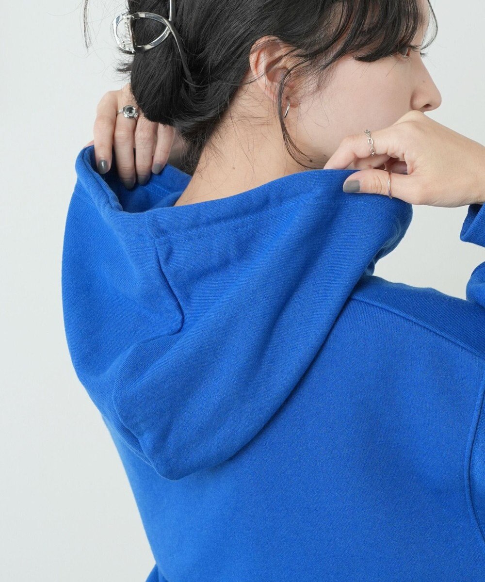 WEGO 配色ロゴデザインショートパーカー 