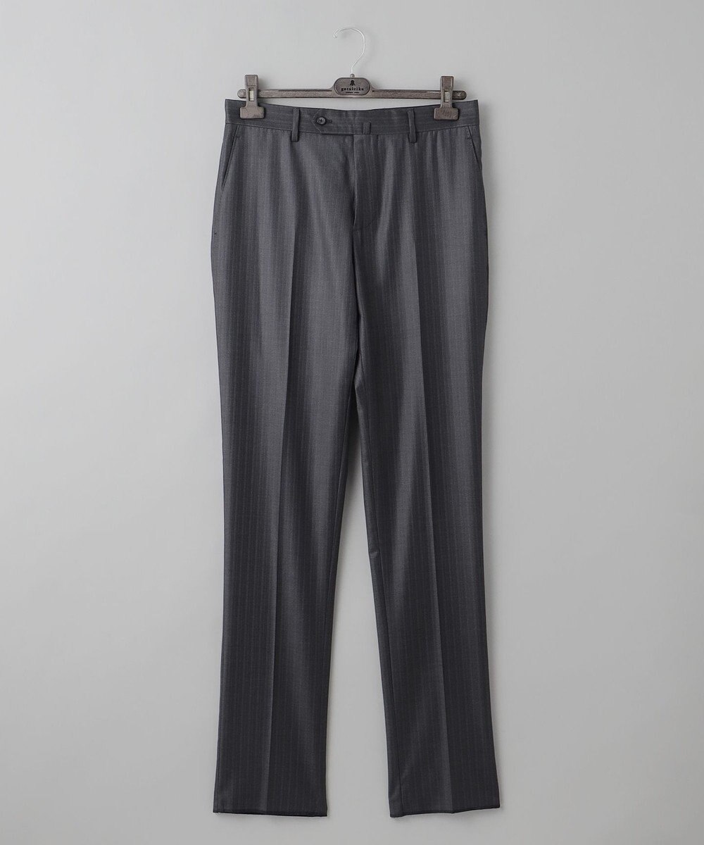 GOTAIRIKU シワになりにくい【御幸毛織/みゆきけおり】Superio160 スーツ_グレーストライプ 