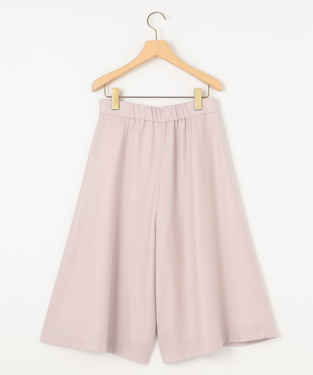 組曲 L 【WEB一部店舗限定】ウールジョーゼット キュロットパンツ 