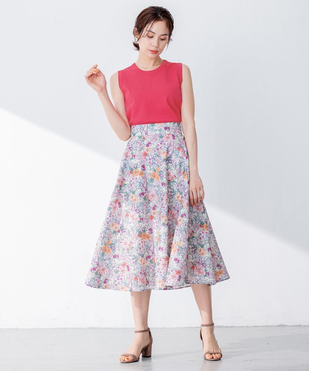 組曲 【洗える・アンサンブル対応】MINAノースリーブ ニット 