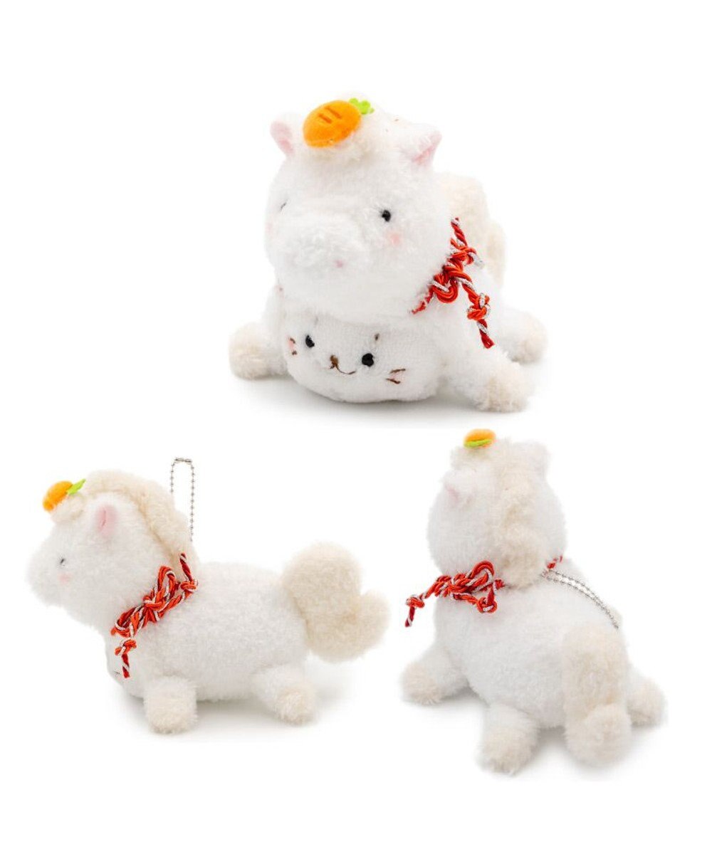 Mother garden しろたん  午年 キーホルダー 《白》 単品 