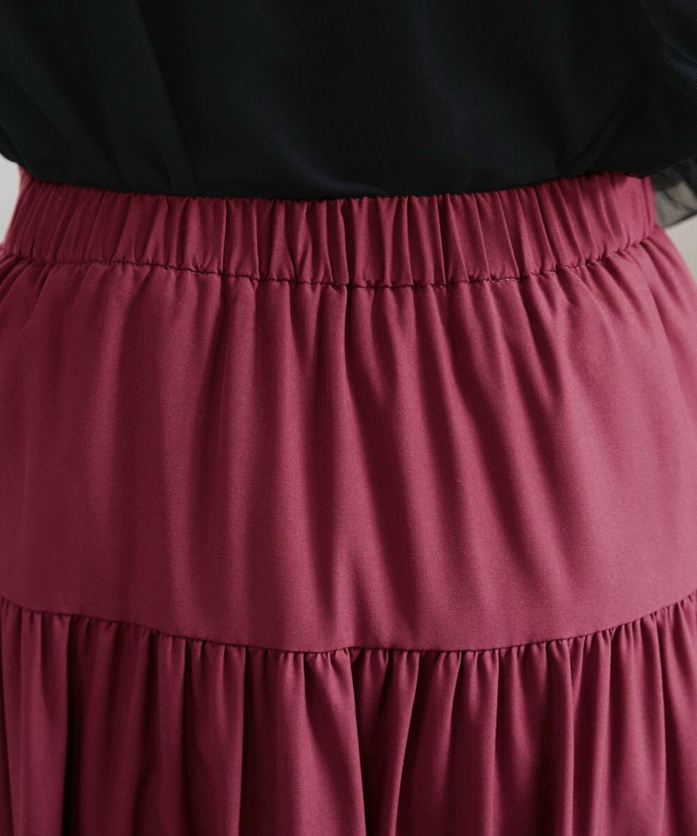 Tiaclasse 【洗える】ティアードフレアスカート 