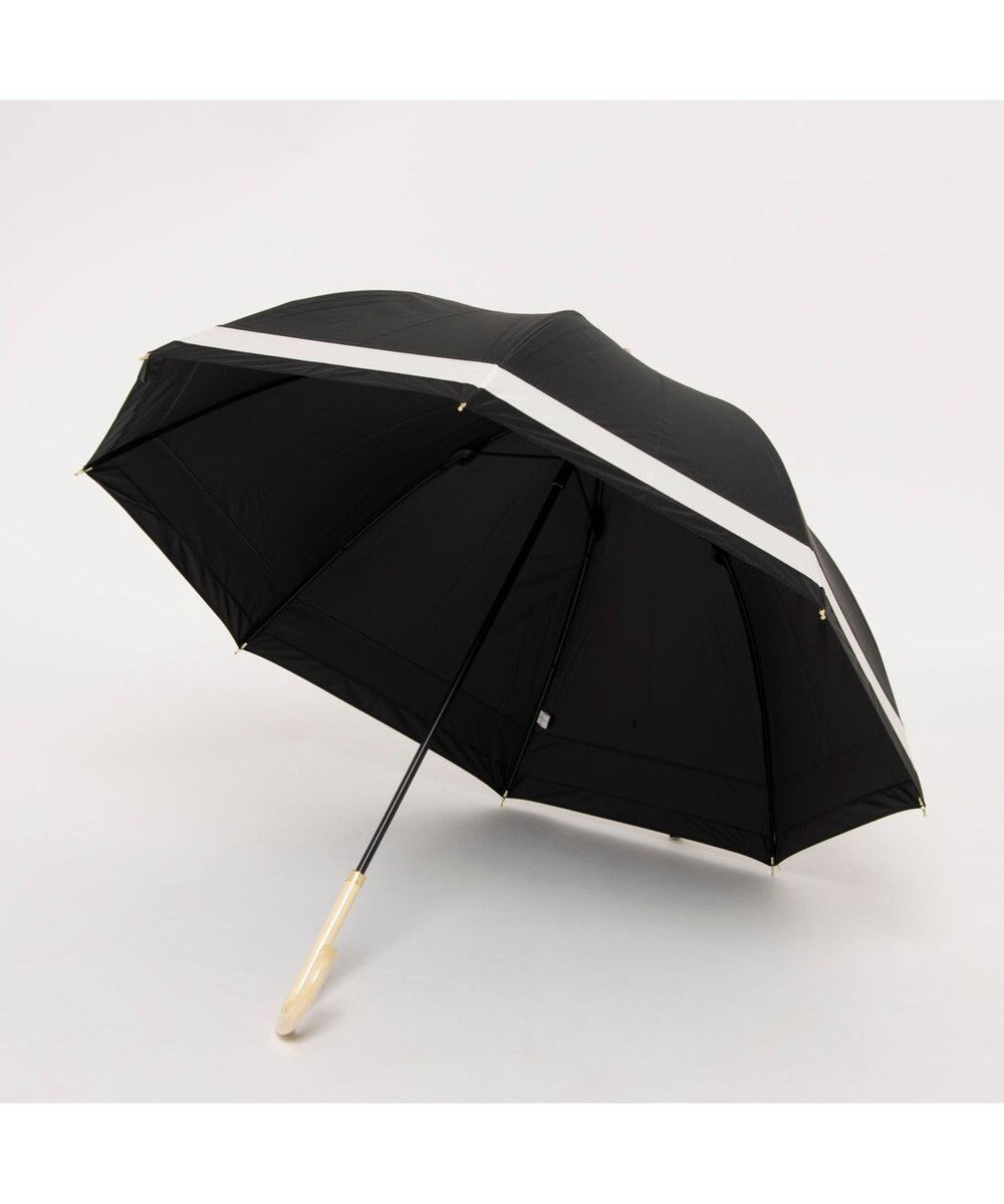 UNBILLION カシュネ cachenez / 【晴雨兼用】【日傘】UV カット率99％以上 PU切り継ぎボーダーバルーンショートパラソル 