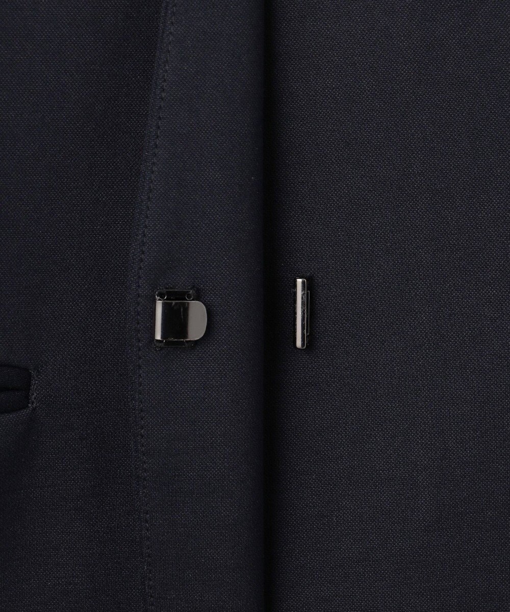 23区 【セットアップ対応/洗える】トリアセジャージー ノーカラージャケット 