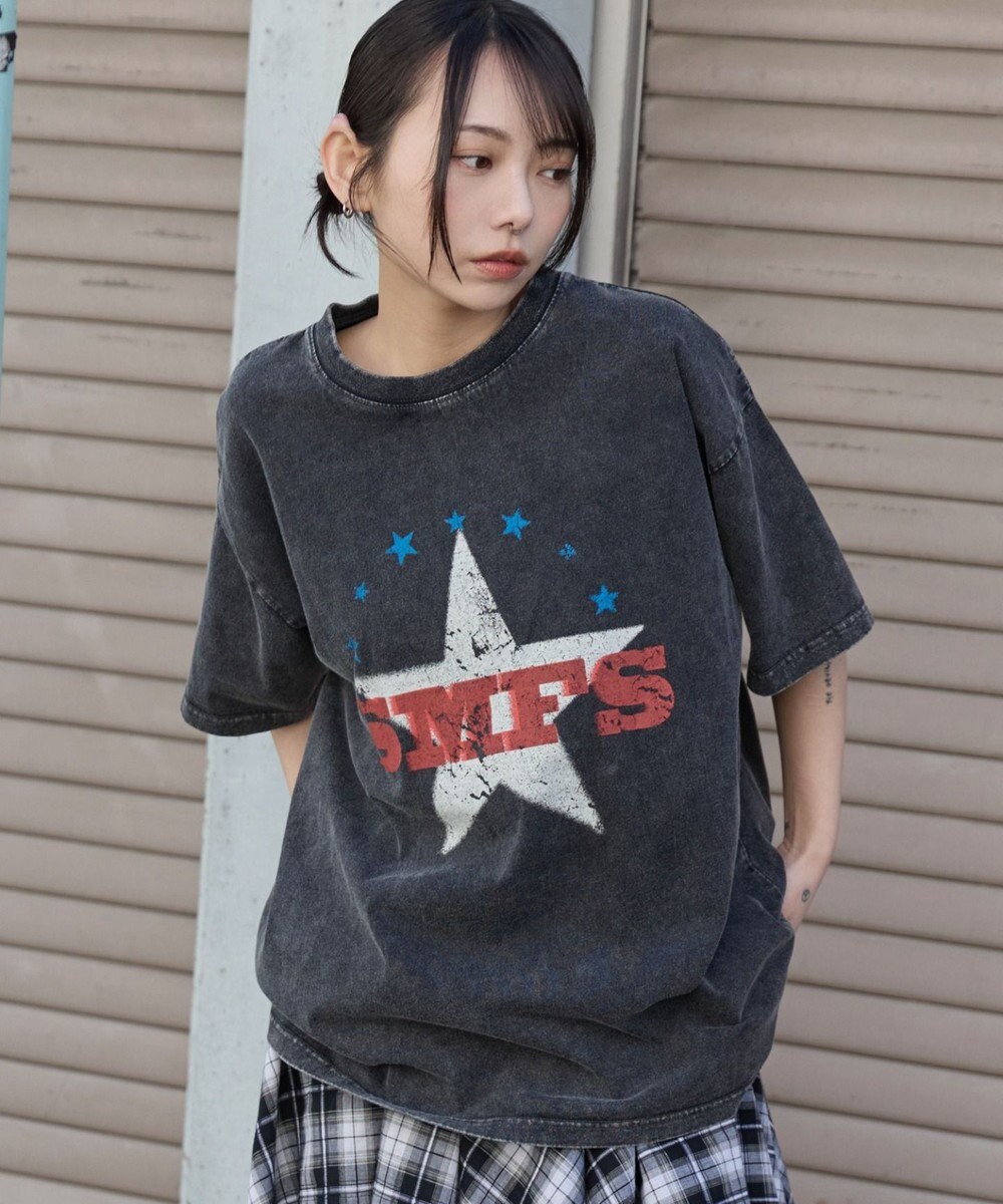 WEGO ヴィンテージウォッシュグラフィックBIGT 