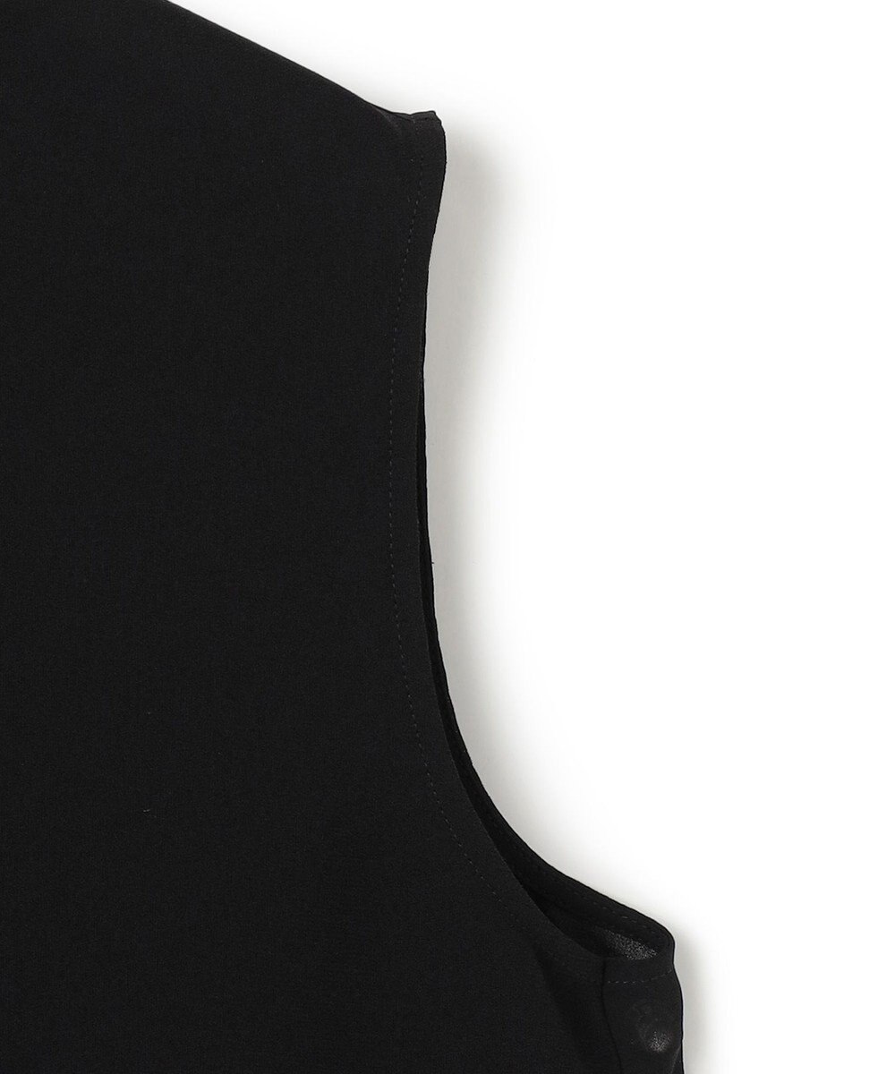 BEIGE， 【洗える】FLEUR / バックシアーノーカラーブラウス 