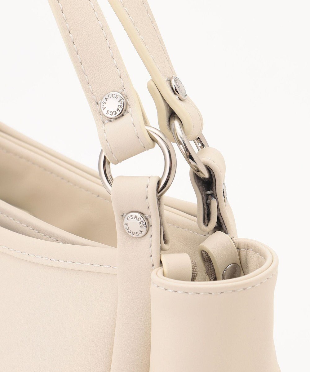 Y'SACCS カウレザー スクエア2wayミニトート 