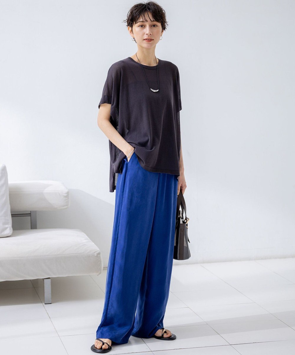 23区 L 【洗える】ベアトップ パッド付き キャミソール 