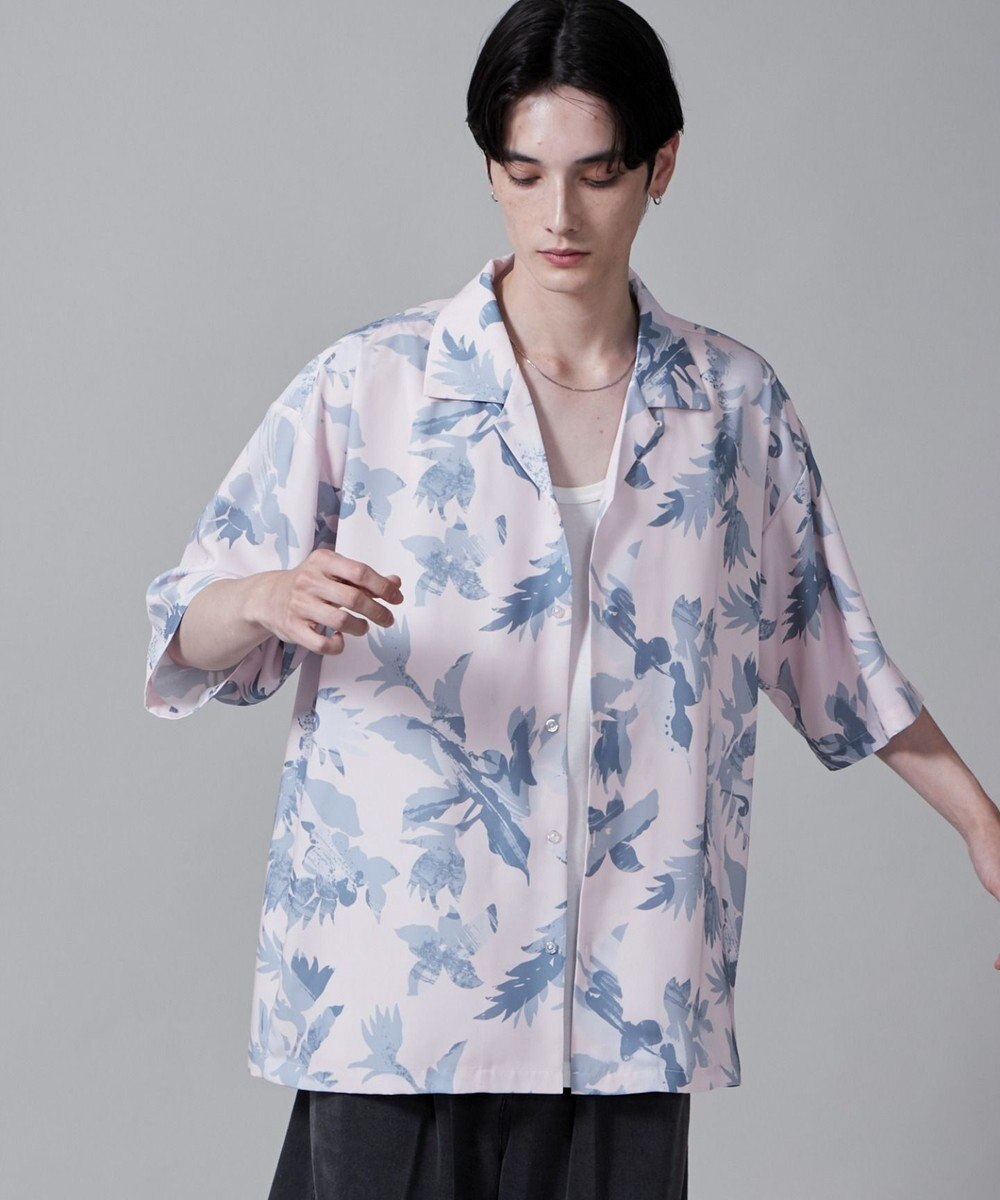 WEGO 【ユニセックス着用ITEM/MLサイズ展開】トロミアロハシャツ（S） 