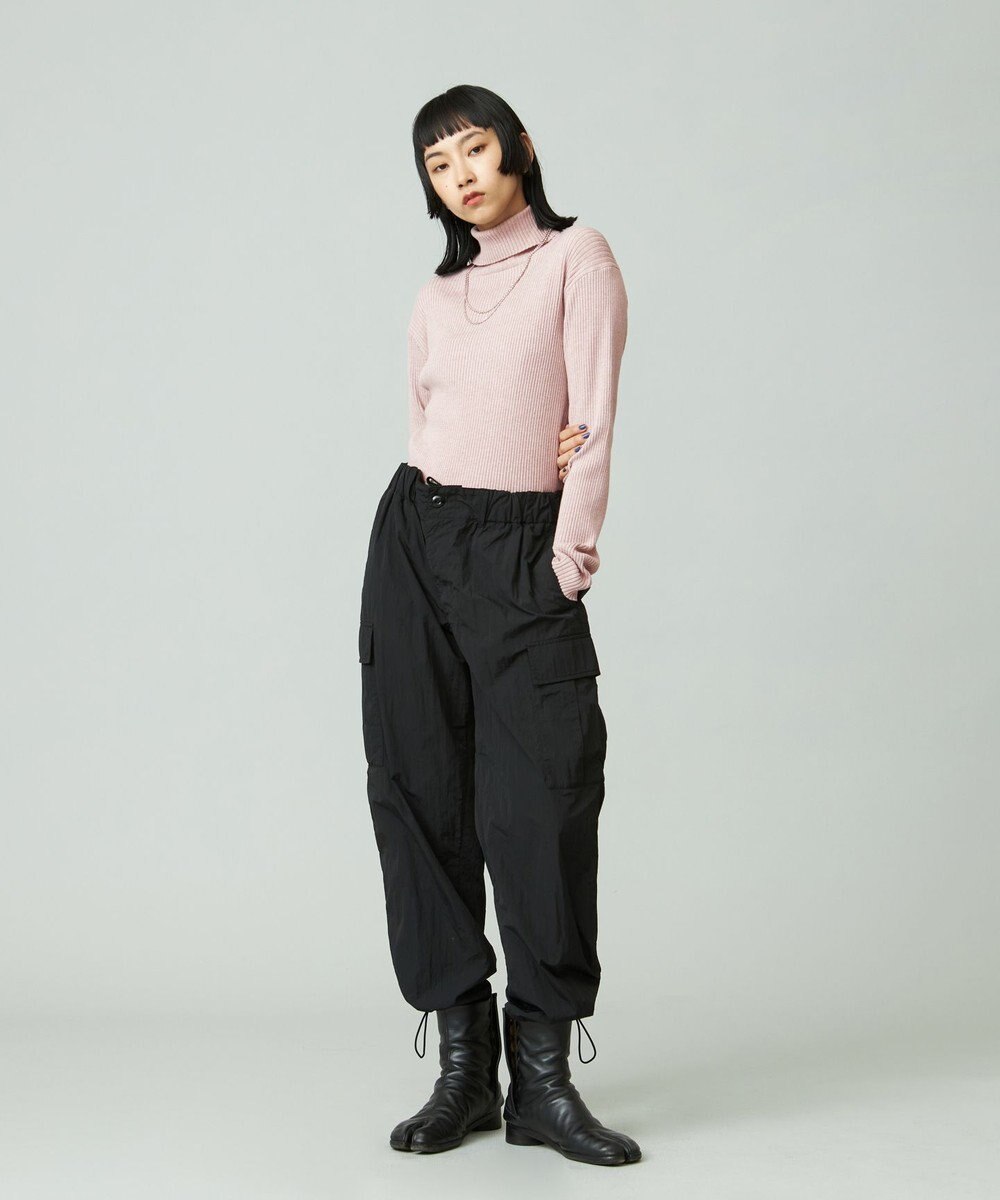 J.PRESS YORK STREET 【WOMEN】ANTI PILLING WOOL リブタートルニット 