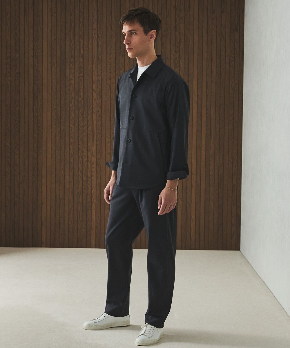 GOTAIRIKU 仕事で着られる綿100%【クルー以上モック未満】カバーネック DRESS Tシャツ(25年モデル) 