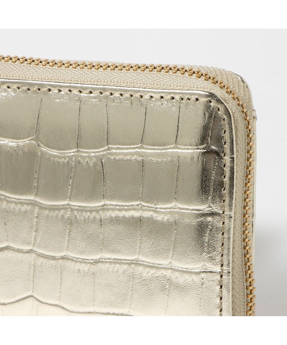 UNBILLION ペルケ perche / メタリッククロコ・ジャバラカードウォレット 