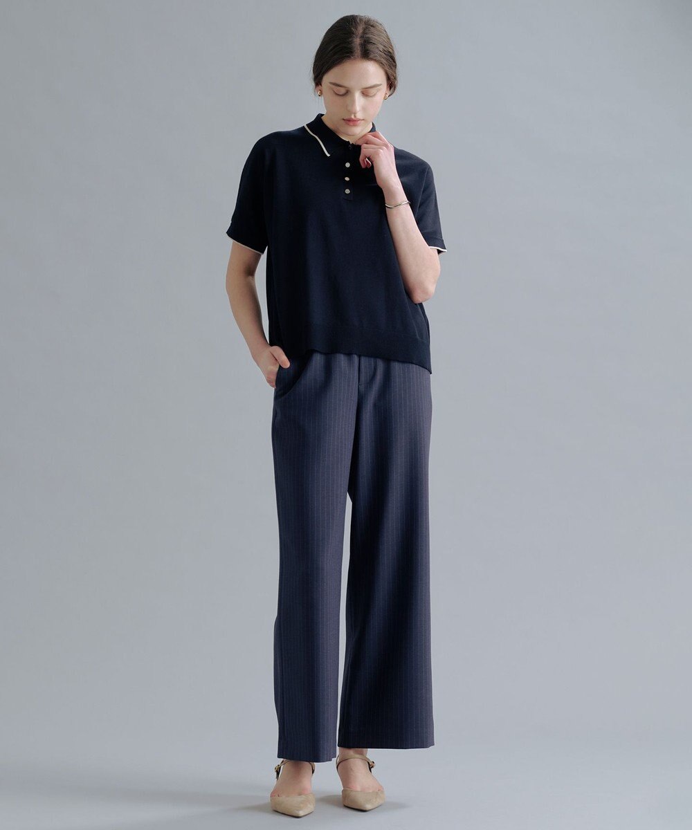 J.PRESS LADIES DRY COTTON ポロ ニット 