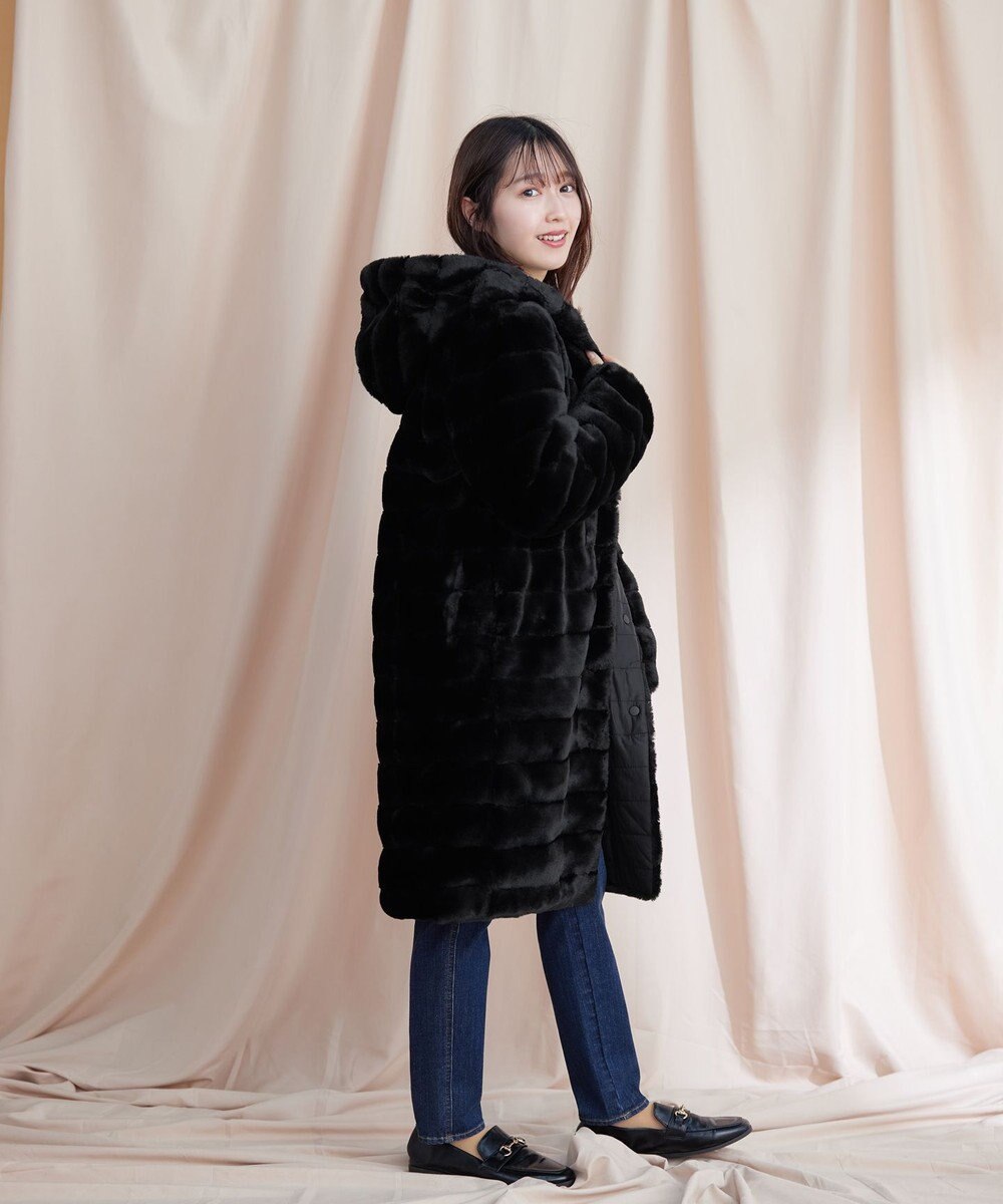 Tiaclasse 【2WAY】エコファーキルティングリバーシブルコート 