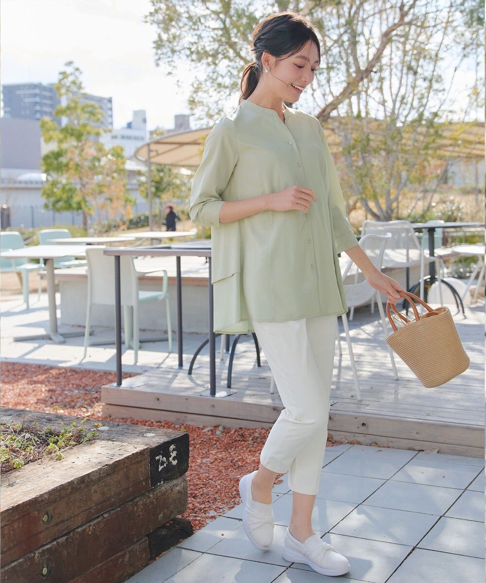 Tiaclasse バックタックフレアチュニック 