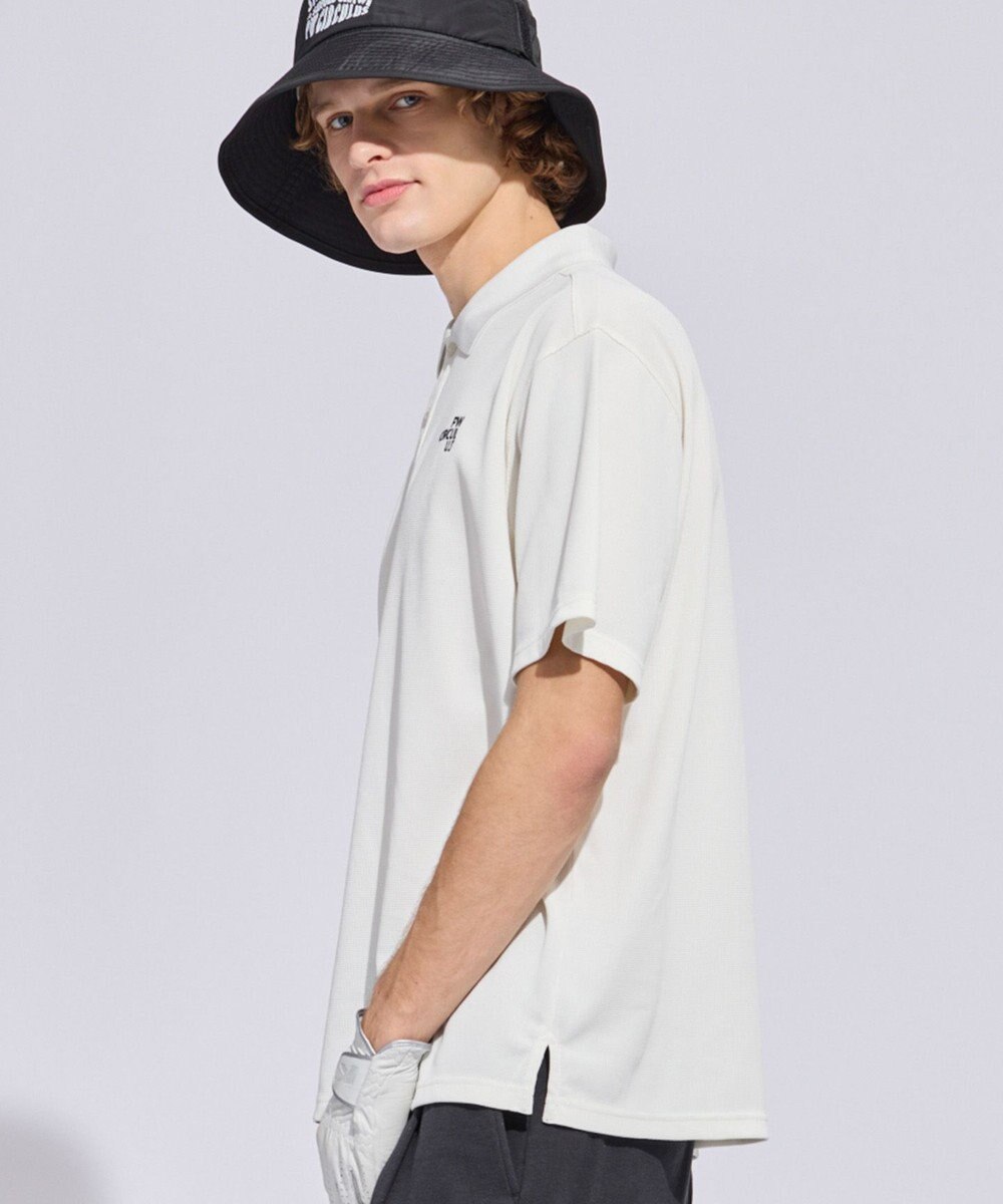 PW CIRCULUS 【MEN】ミニワッフル鹿の子ポロ ゴルフ 