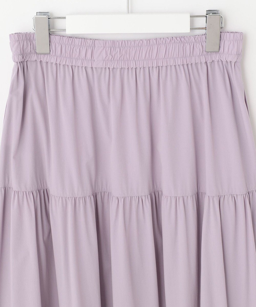 UNFILO 【撥水/UVケア/接触冷感】シャカ楽ストレッチ ティアードスカート 