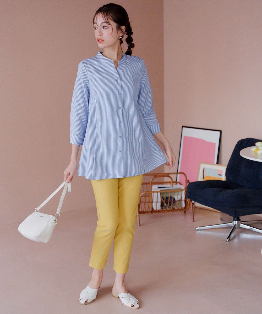 Tiaclasse バックタックフレアチュニック 