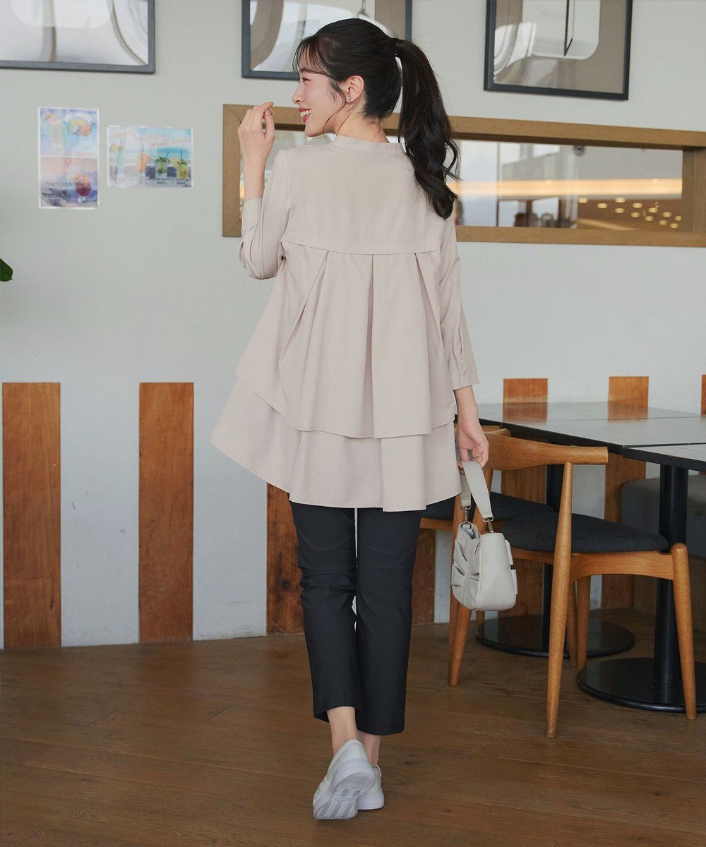 Tiaclasse バックタックフレアチュニック 