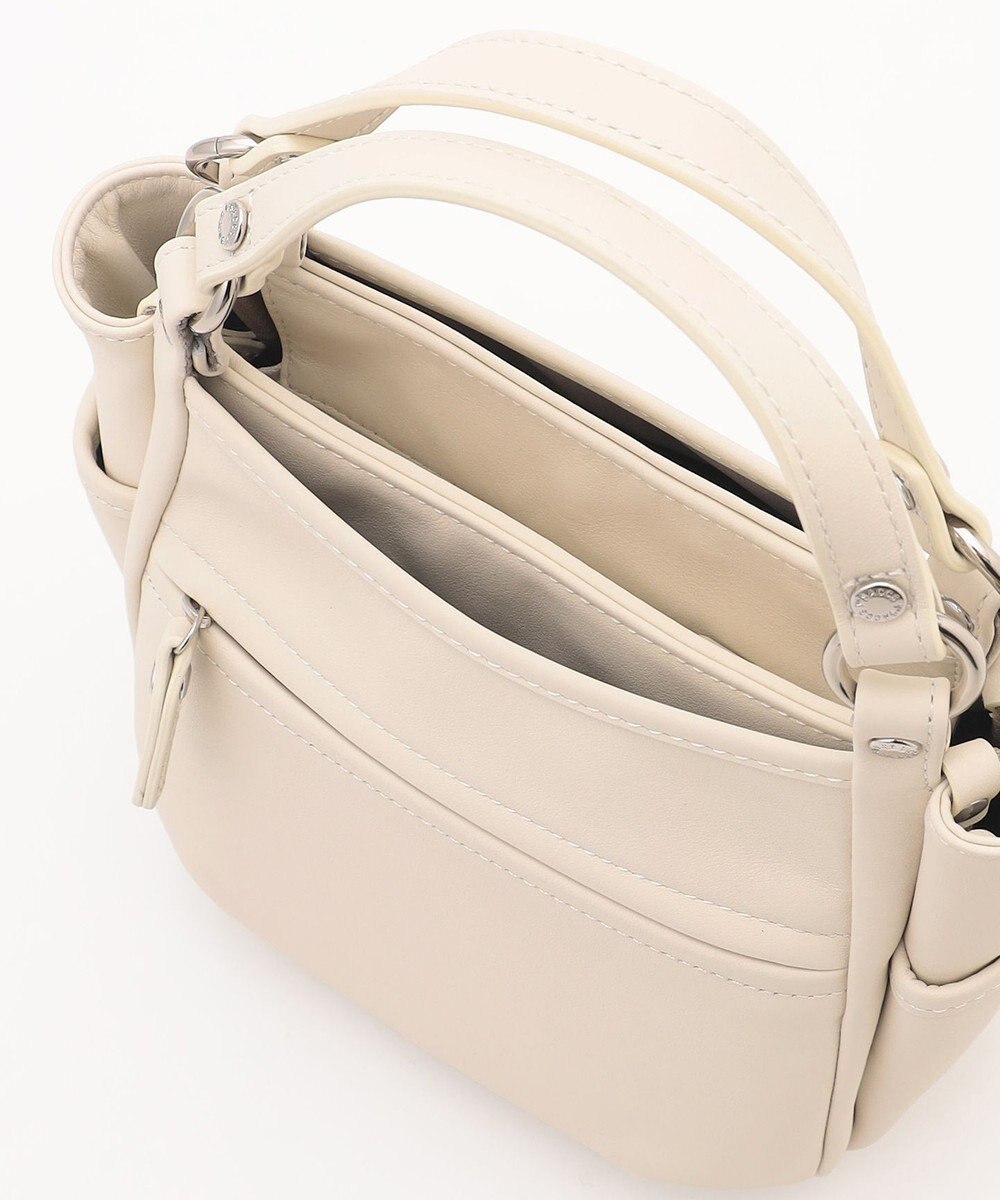 Y'SACCS カウレザー スクエア2wayミニトート 