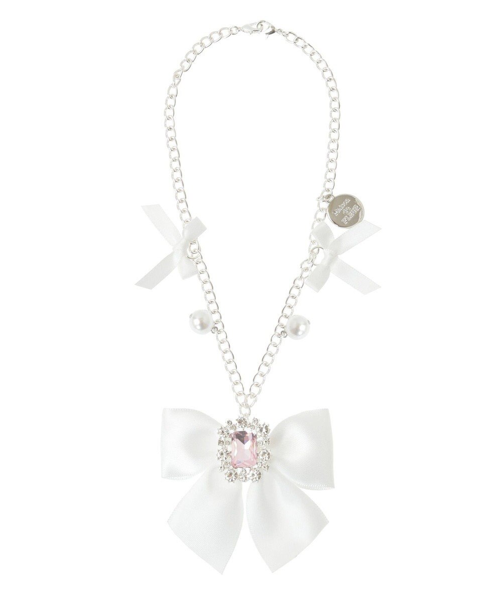 Maison de FLEUR ビジューリボンパールバッグチャーム 