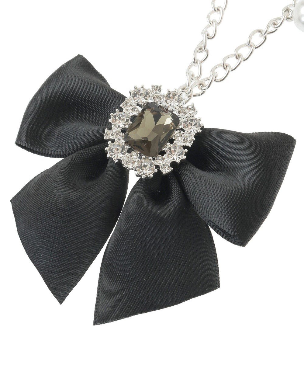 Maison de FLEUR ビジューリボンパールバッグチャーム 