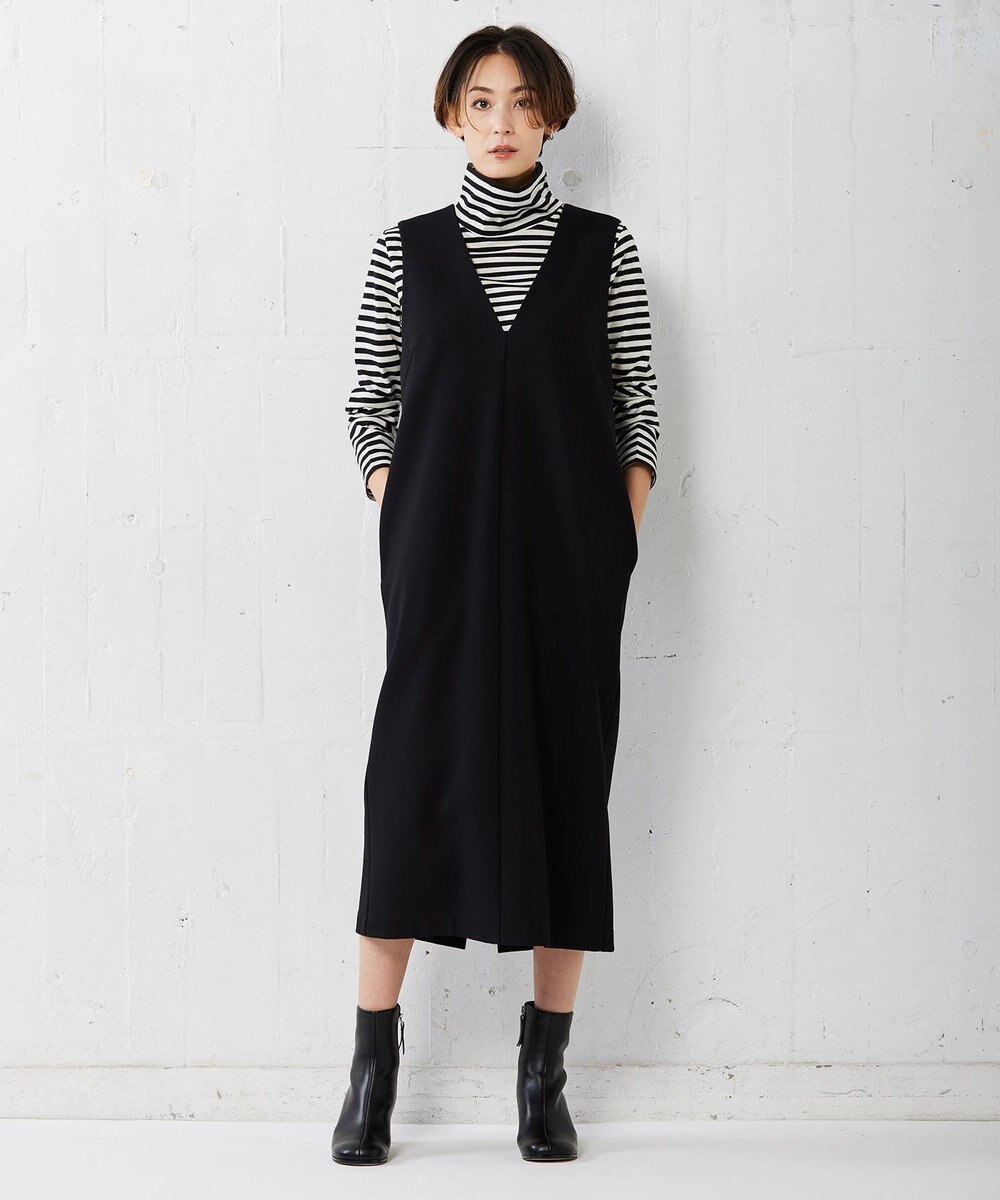 ICB 【洗える】CottonSingleJersey ハイネックプルオーバー 