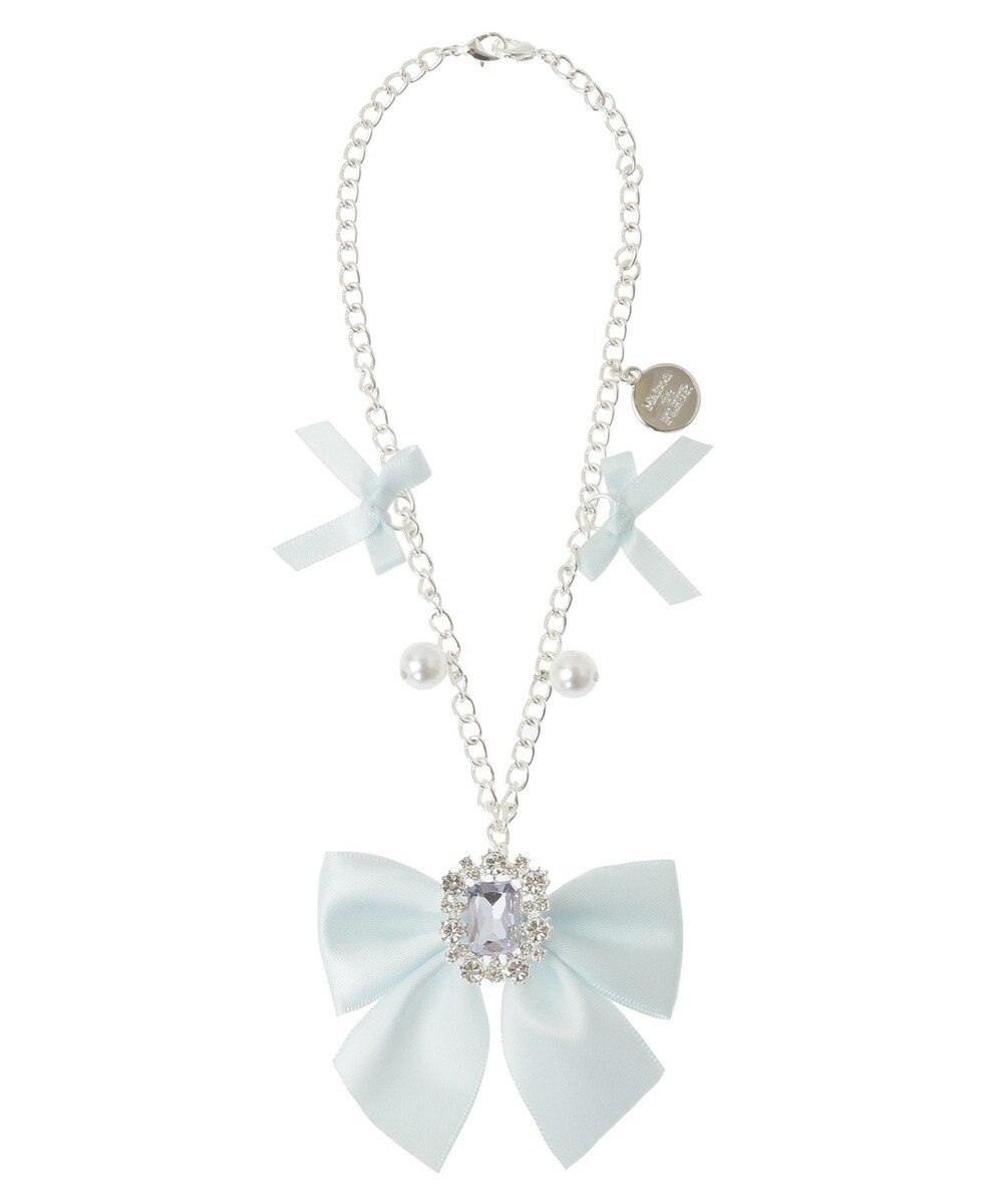 Maison de FLEUR ビジューリボンパールバッグチャーム 