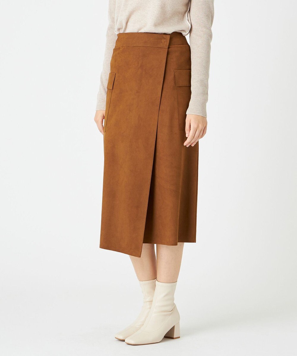 DANTON / フェイクスエードスカート / BEIGE, | ファッション通販 ...