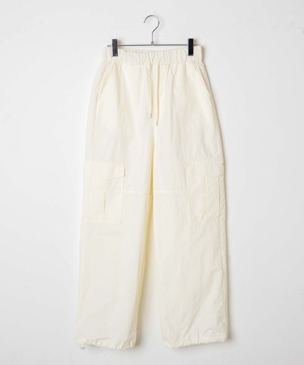 WEGO 【ウエストゴム】ナイロンイージーワイドカーゴパンツ 