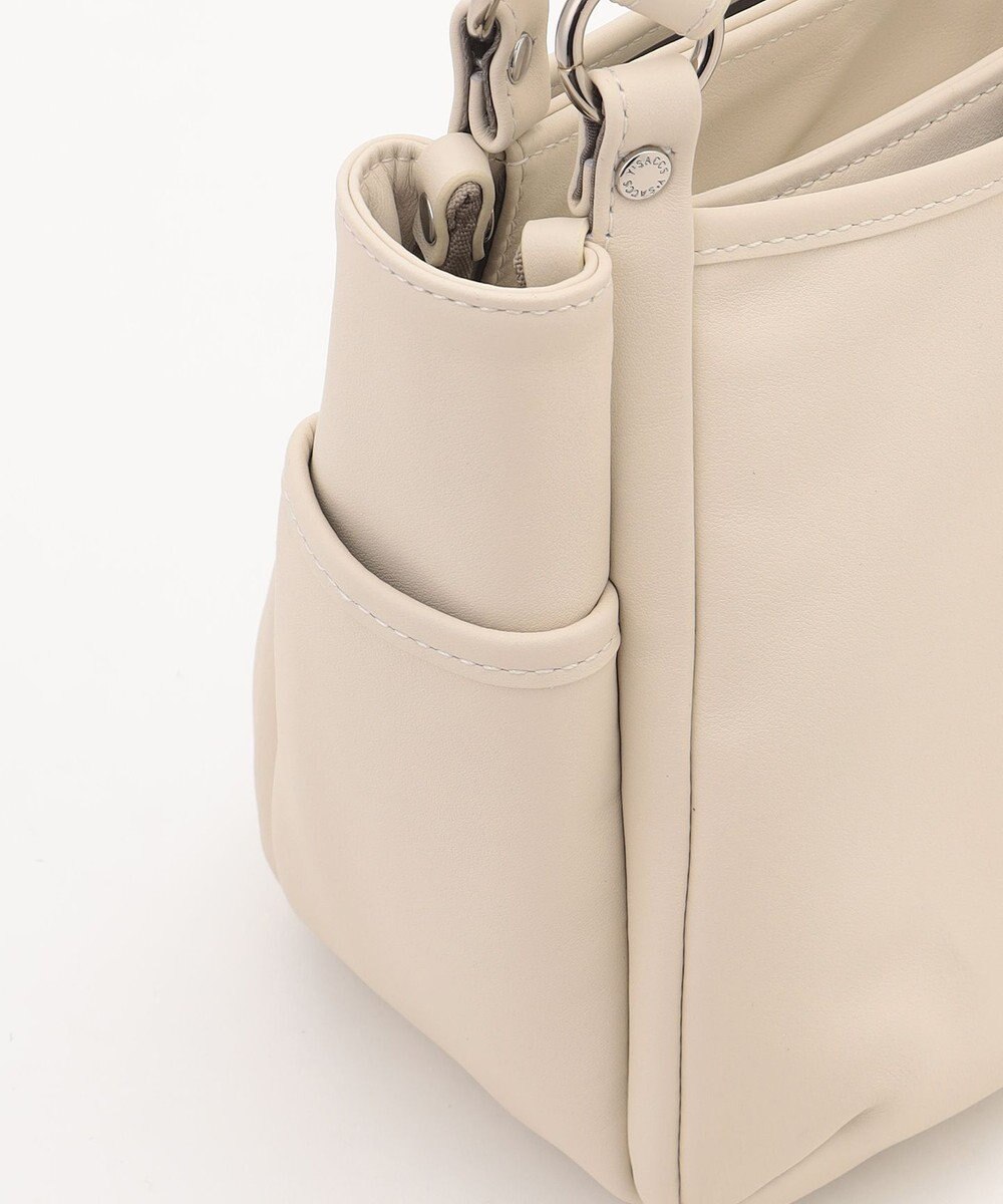 Y'SACCS カウレザー スクエア2wayミニトート 