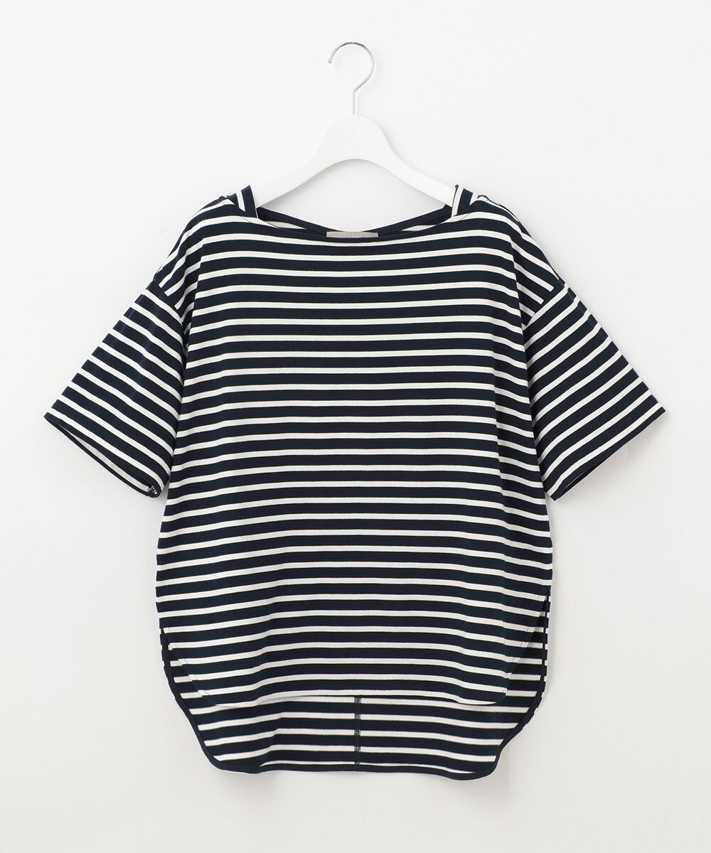 UNFILO L 撥水汗ジミ防止ボーダーT 