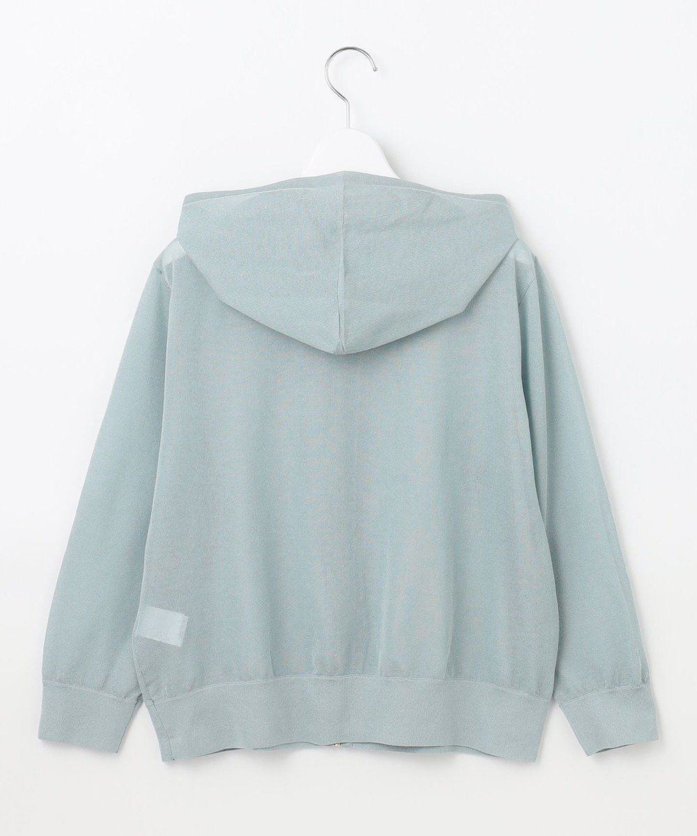 J.PRESS LADIES L 【洗える】シアーライトニット パーカー 