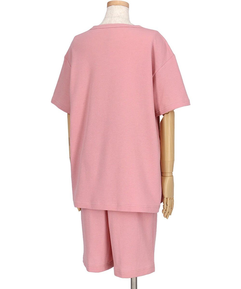 ワコール／睡眠科学 パジャマ 綿100%(本体) ワッフル素材 5分袖 半袖 5分丈 レディース YDT125 睡眠科学／ワコール 