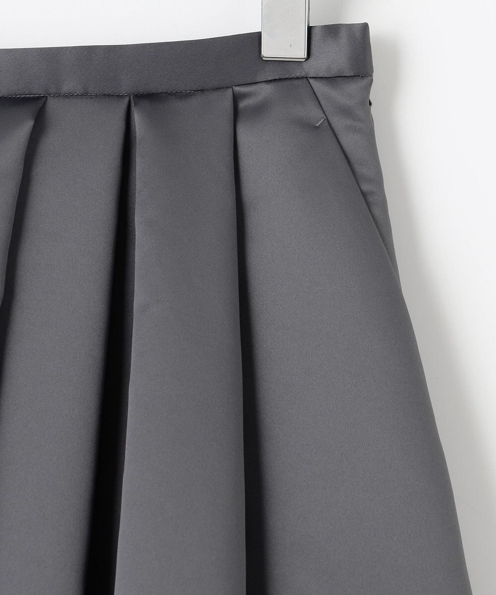 #Newans ヘビーサテンフレアースカート 