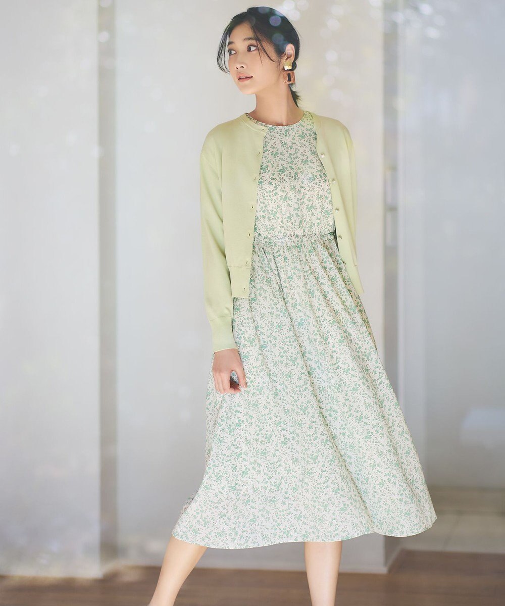 組曲 【8色展開・アンサンブル対応】ブーケカラーカーディガン 