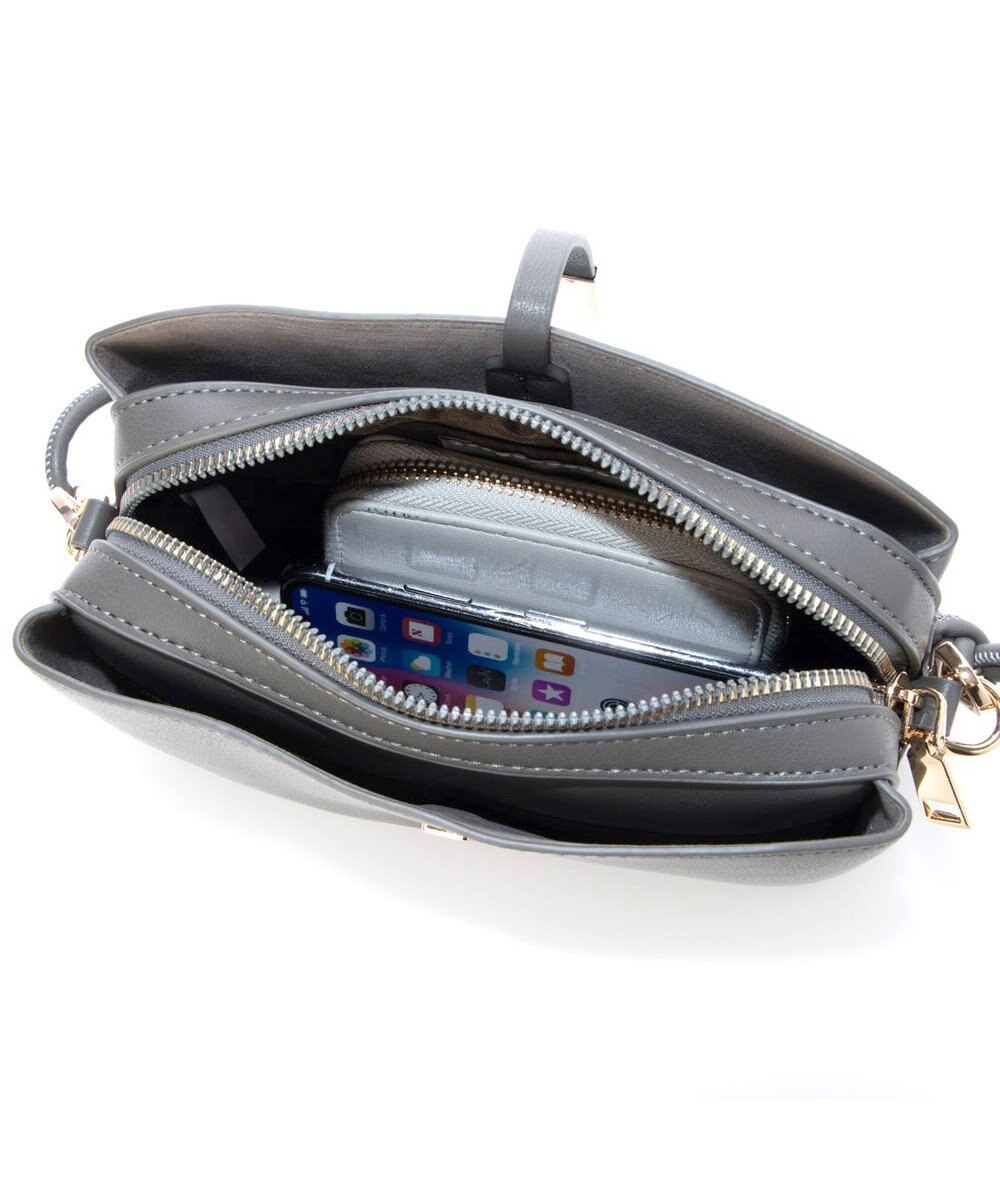 UNBILLION カシュカシュ cachecache / メタルフラップ3つ口ミニショルダー 