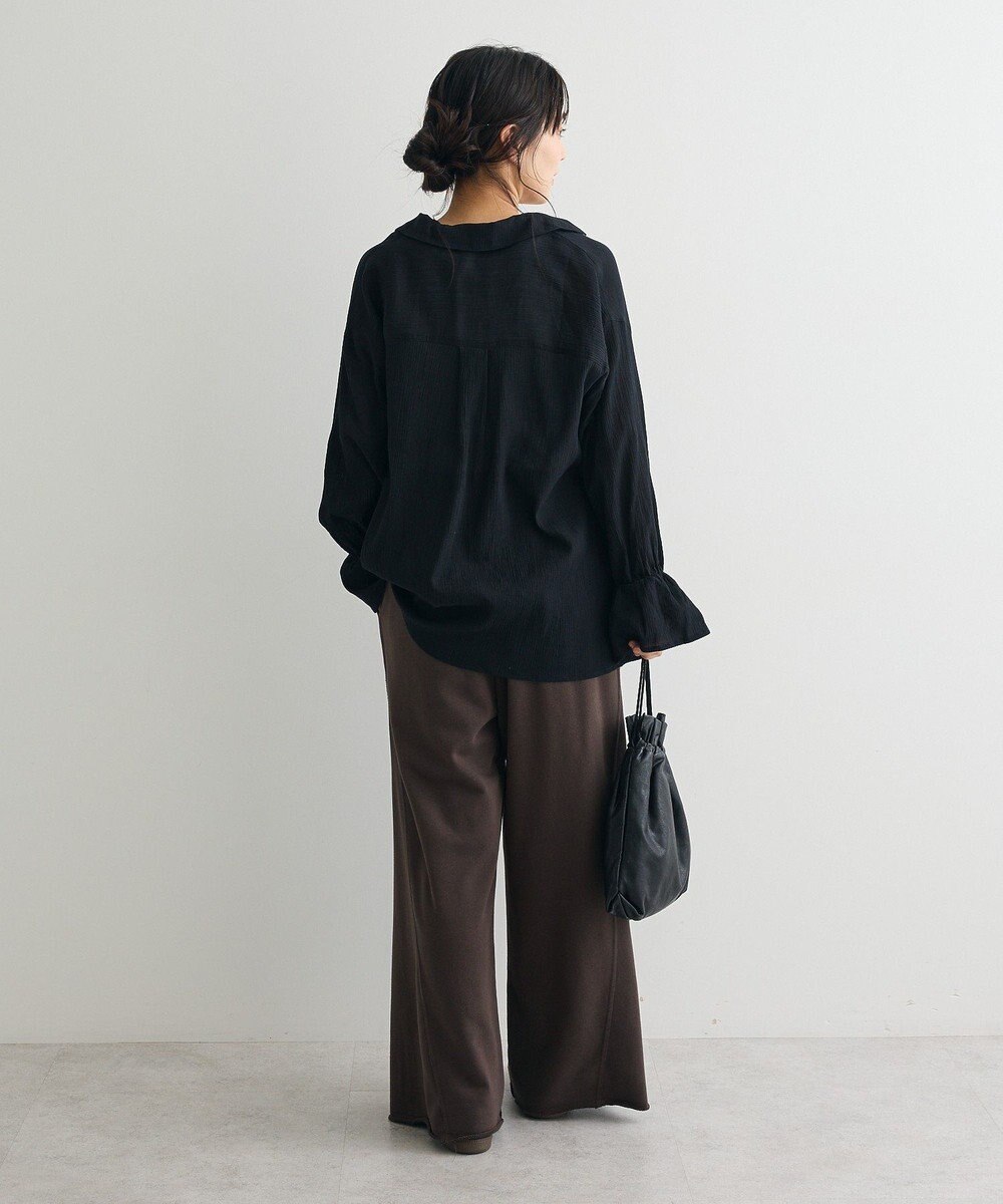 CRAFT STANDARD BOUTIQUE 衿ギャザーシャツブラウス 