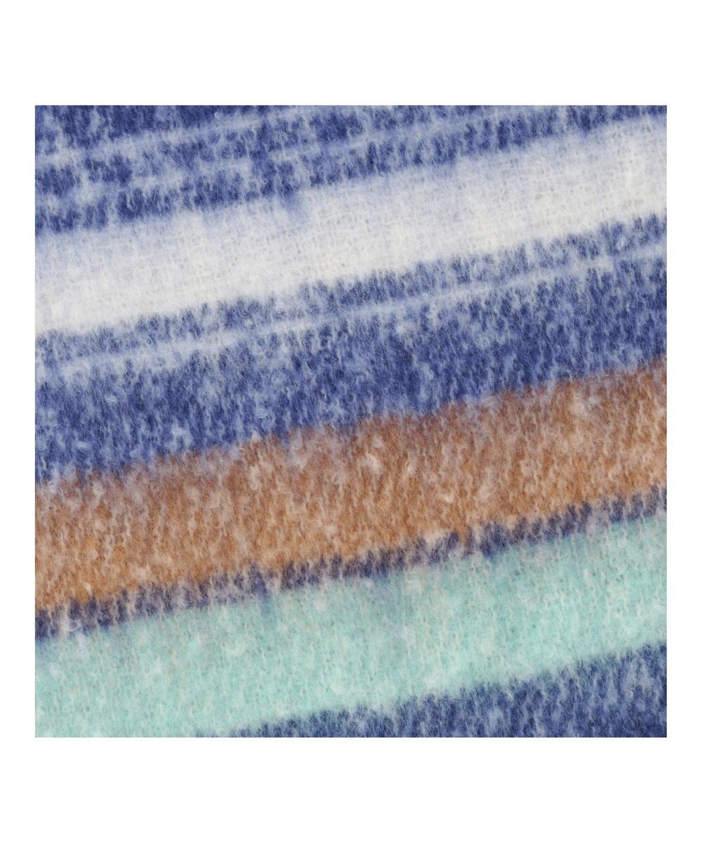 MOONBAT estaa ボリュームマフラー マルチボーダー／手洗い可 