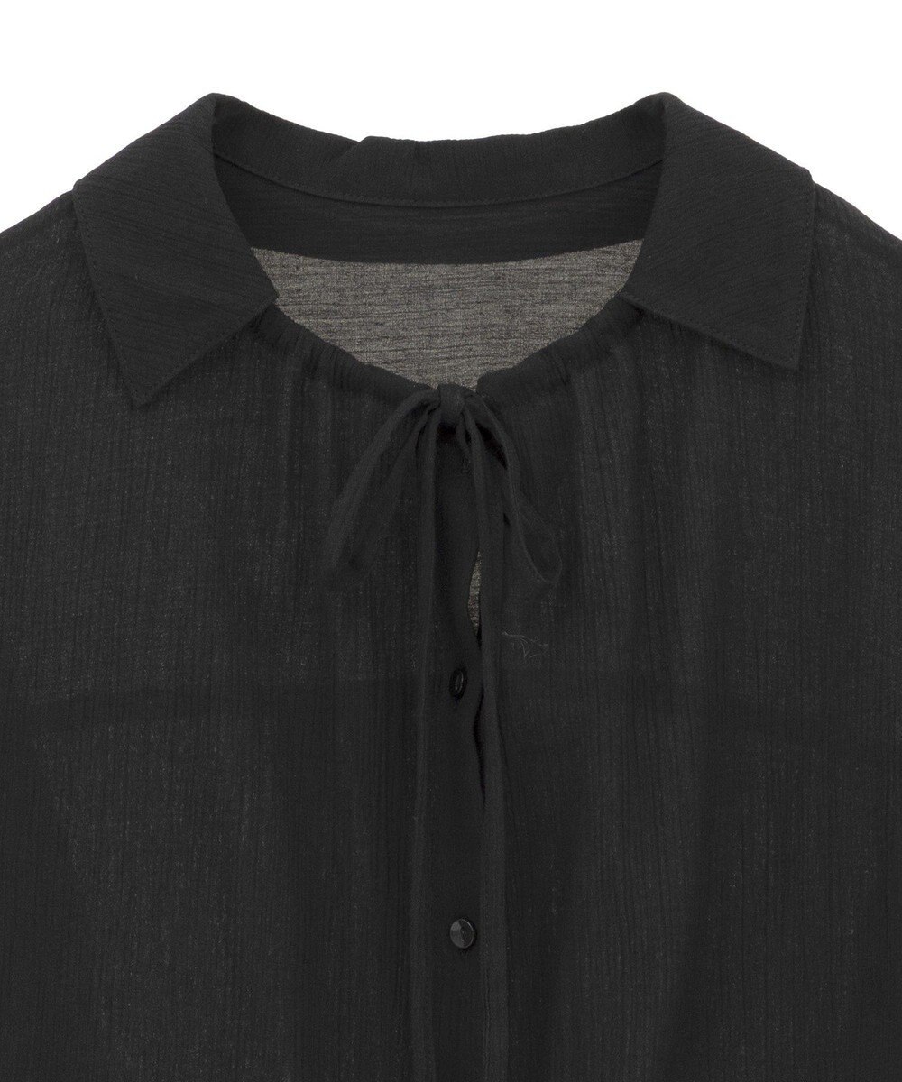 CRAFT STANDARD BOUTIQUE 衿ギャザーシャツブラウス 