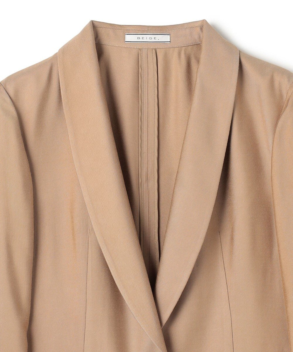 BEIGE， 【Oggi 11月号掲載】COBURN / シルク混ショールカラージャケット 
