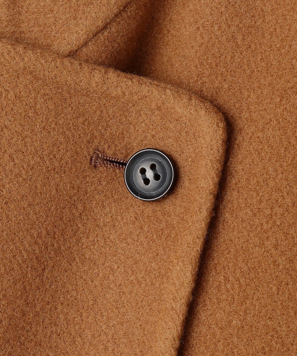 BEIGE， 【andGIRL 秋号掲載】LEMOORE / ウールリバースタンドカラーショートコート 