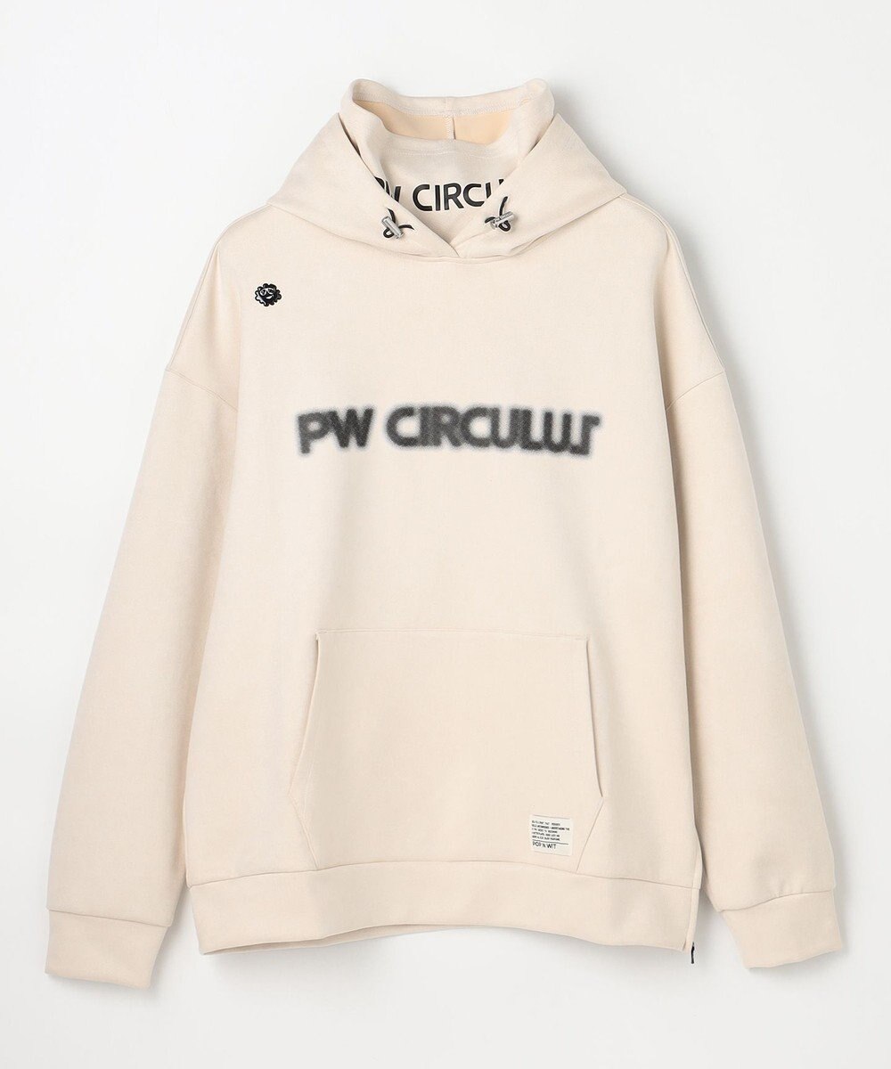 PW CIRCULUS 2025 NEW！【手洗い洗濯可】【MEN】キャットグラフィック スエードライク デタッチャブルフーディ ゴルフ 