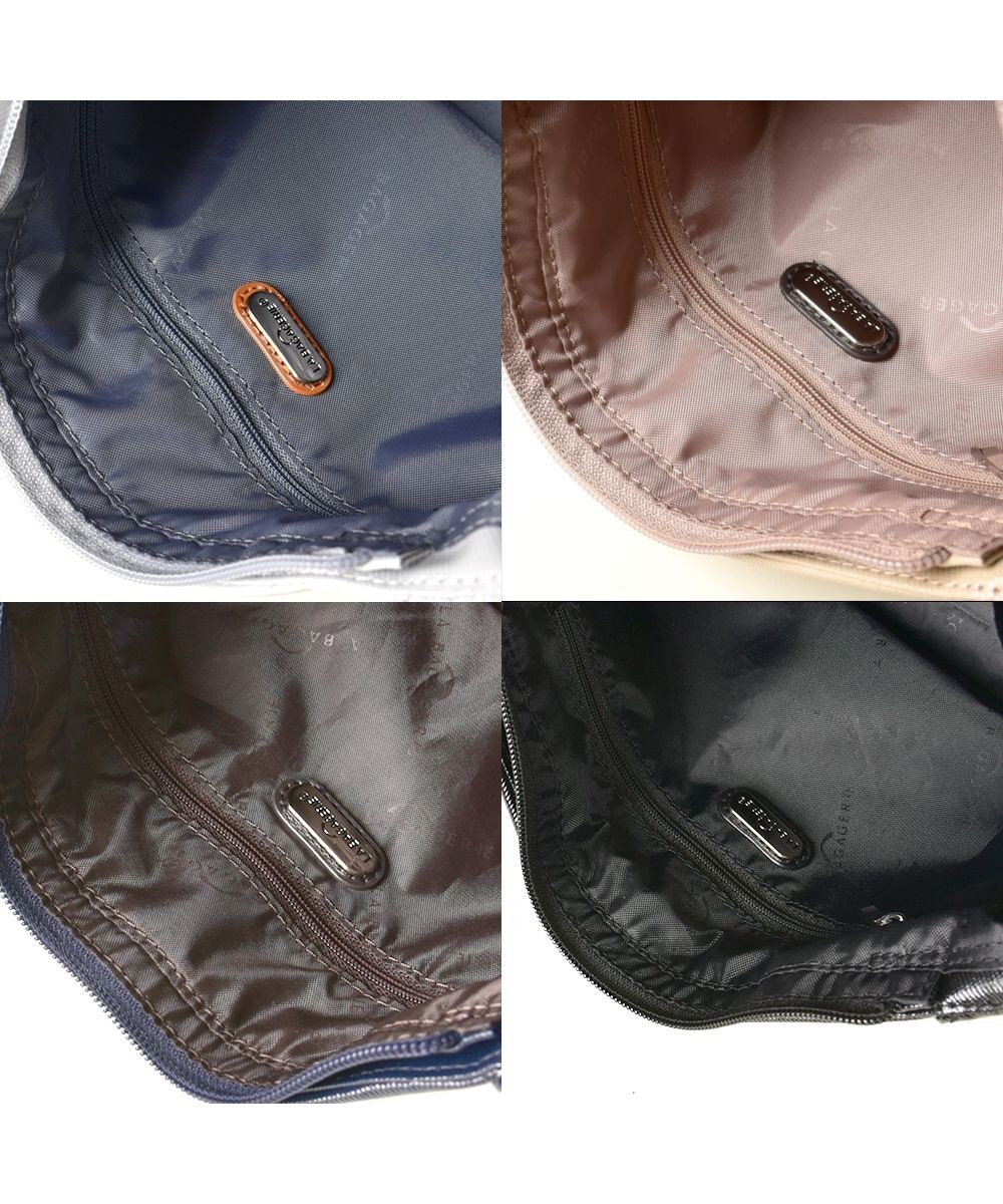 LA BAGAGERIE コーティングキャンバス ミニショルダーバッグ 