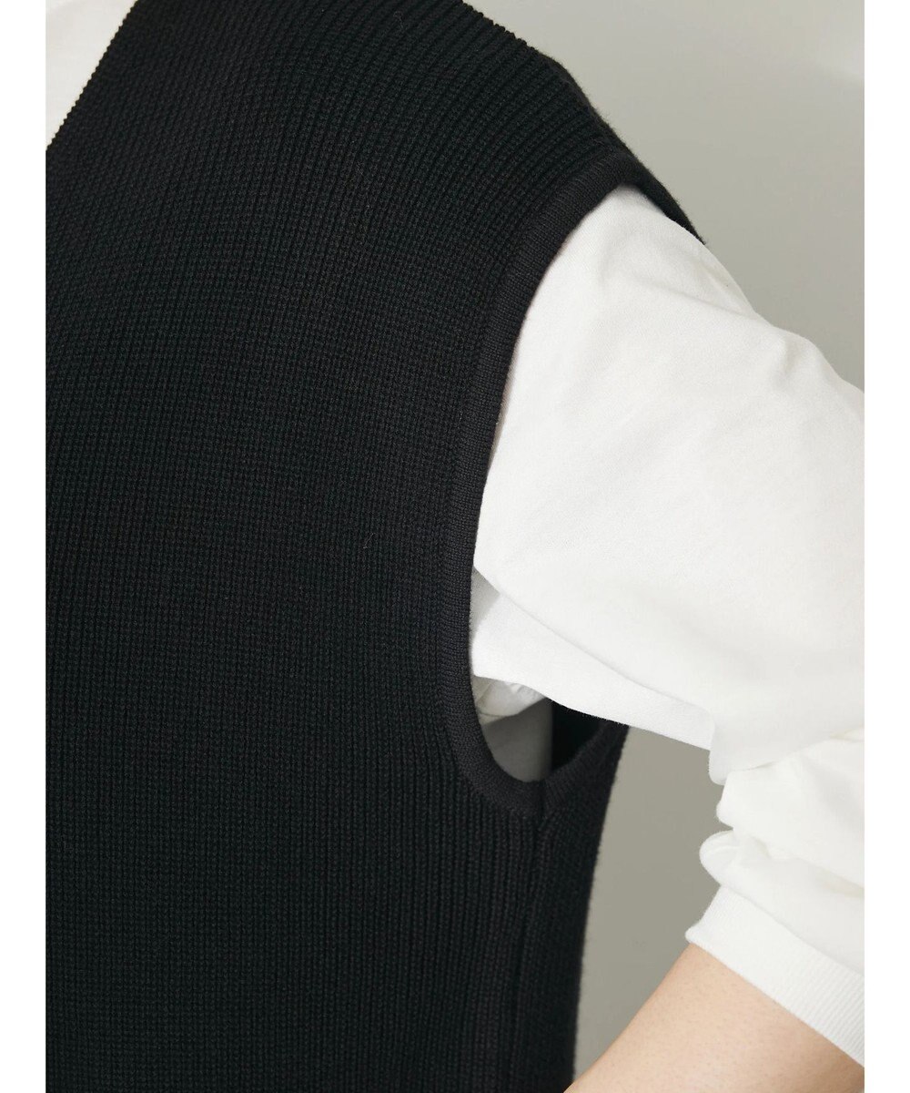 CRAFT STANDARD BOUTIQUE 【２点セット】片畦ニットベスト＋ロンＴＥＥ 